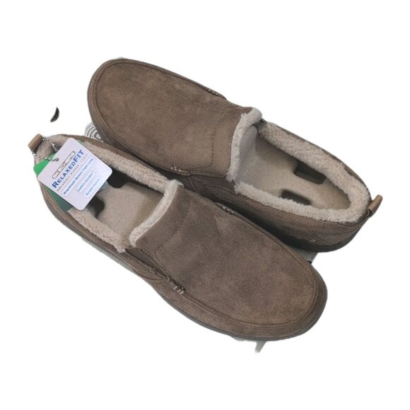 Skechers Harper Purcell Tan Faux Fur Slip On Shoes Men's Size 13 Tan - New - Picture 2 of 6